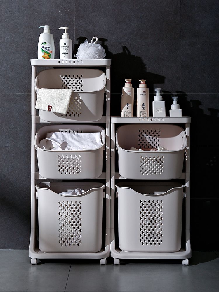 Details about   Laundry Storage Basket Hamper Bathroom Toilet Dirty Clothes Household Plastic 