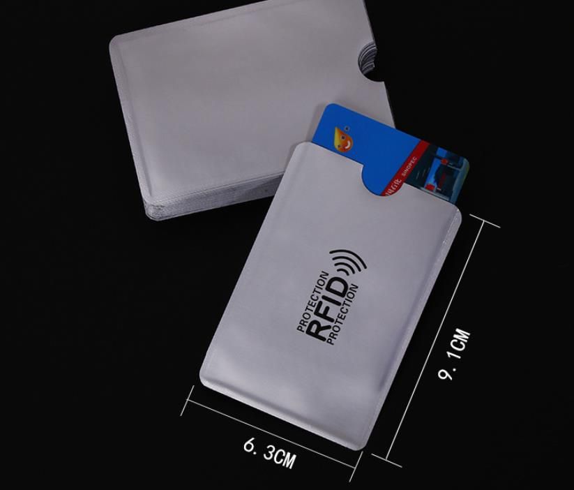 Aluminum Foil Security Card Shield Credit Card RFID Protection Anti