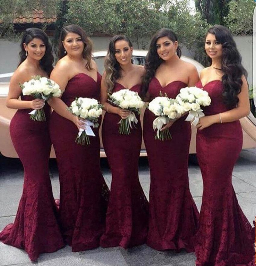 cheap wine bridesmaid dresses