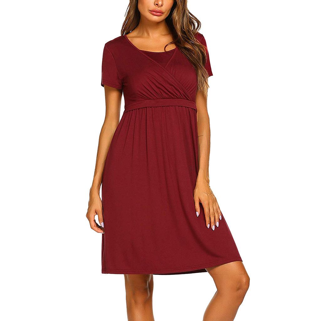 Grosshandel Frauen Mutterschaft Kleider Sommer Elegante Mode Stillen Nachtwasche Casual Pflege Kleid Schwangere Kleidung Vetement Femme 19my Von Lin 02 30 33 Auf De Dhgate Com Dhgate