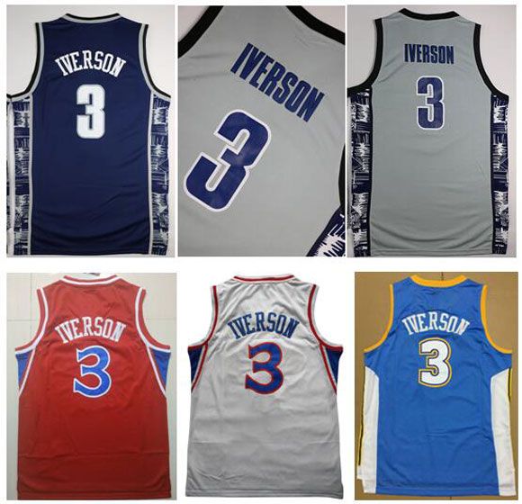 allen iverson stitched jersey