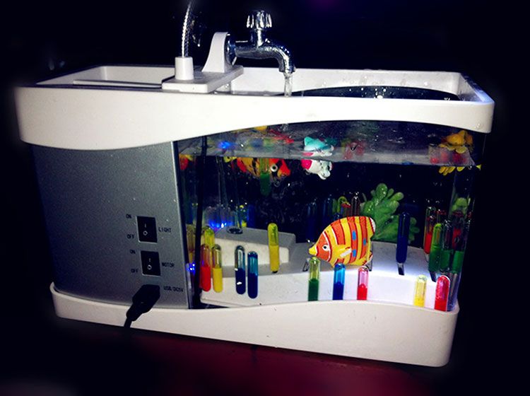 2019 Aquarium Ornament Fish Tank Decorations Turtle Jar Tumbler