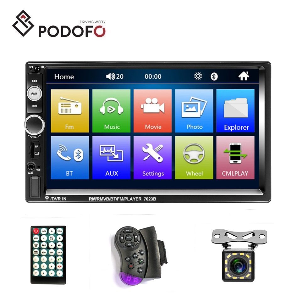 Acheter Pas Cher Podofo Auto Radio 2 Voiture Lecteur Multimédia Lecteur