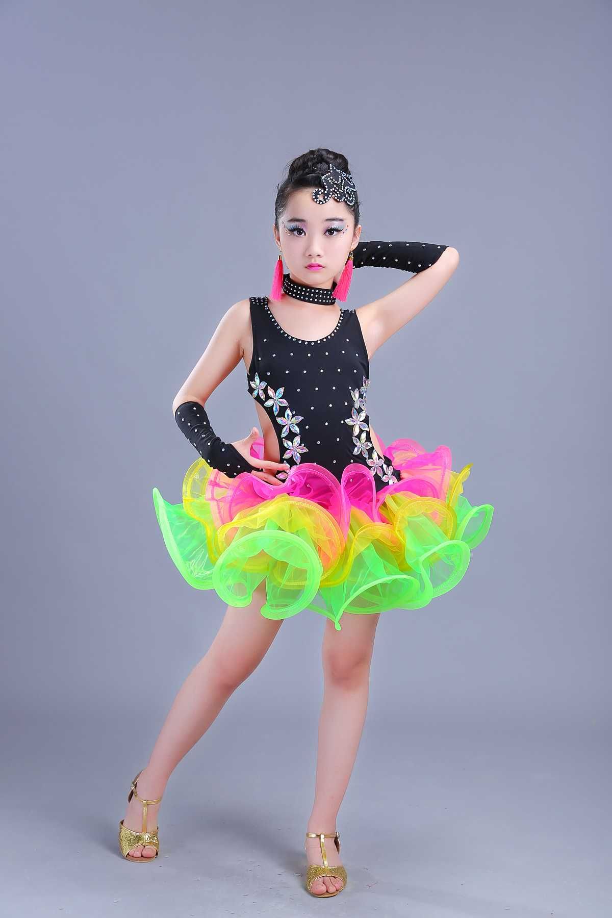 girls salsa dress