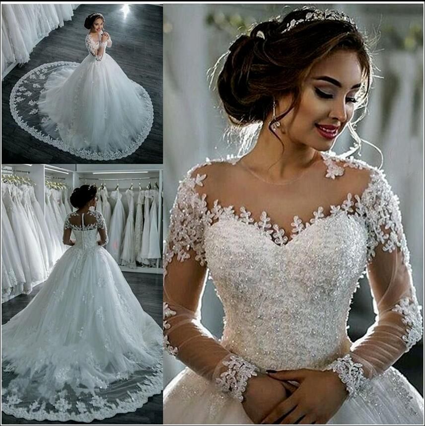 dhgate long sleeve wedding dress