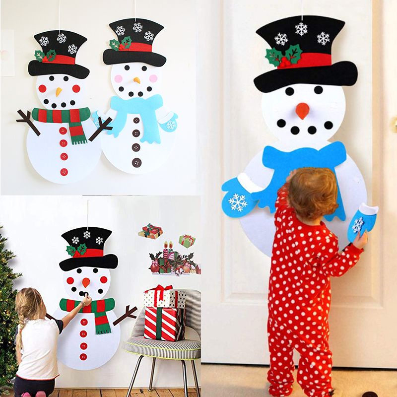 Regali Di Natale Fai Da Te 2020.Acquista 2020 Decorazioni Di Natale Fai Da Te Felt Christmas Snowman Hanging Regali Di Natale Ornamenti Nuovo Anno Porta Wall Hanging Degli Interni M766f A 54 92 Dal Edasonmall Dhgate Com