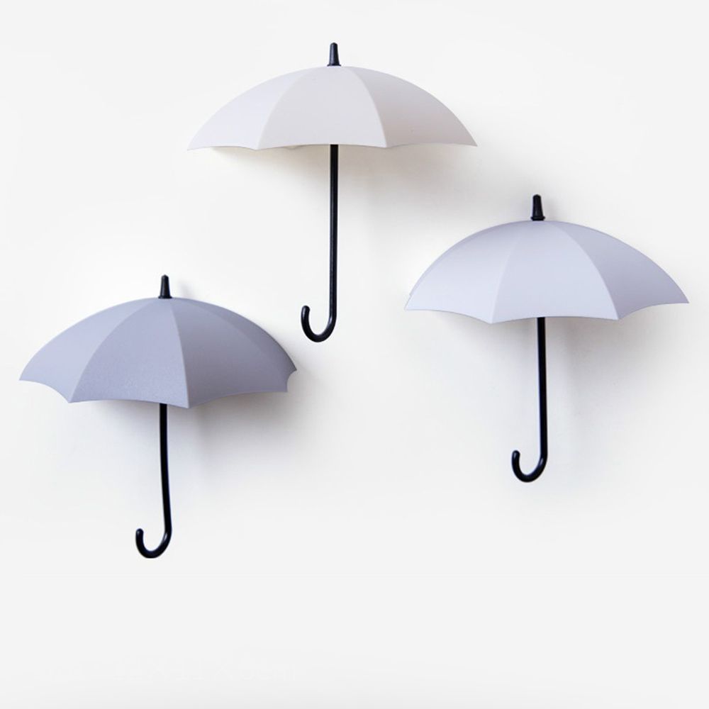 2020 Self Adhesive Kitchen Hooks Creative Design Cute Umbrella