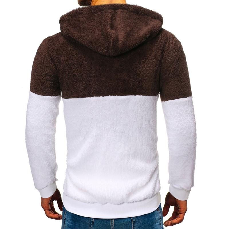 mens fluffy fleece pullover