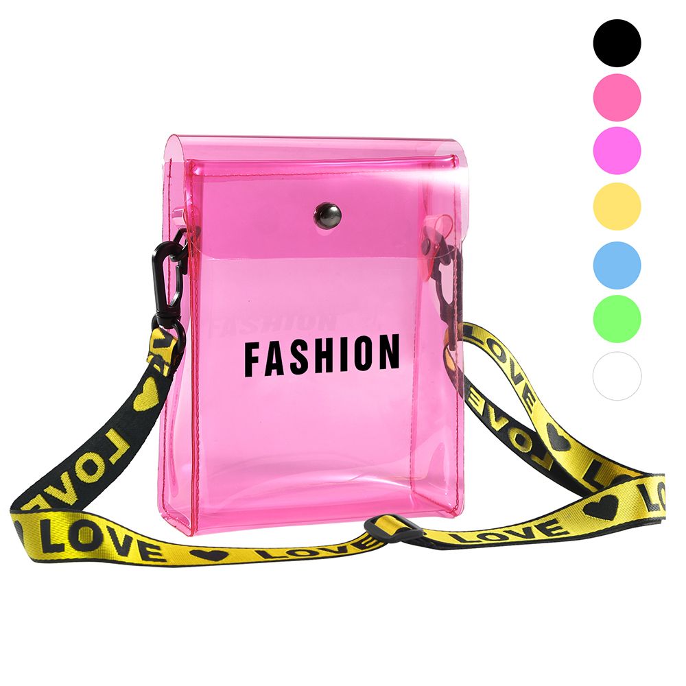 crossbody transparent bolsa
