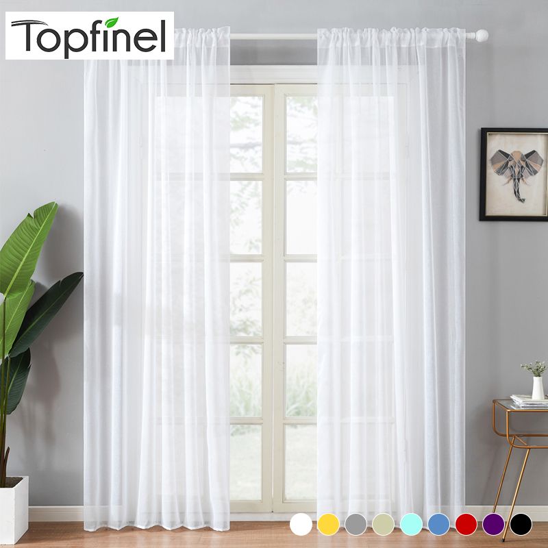 plain voile curtains