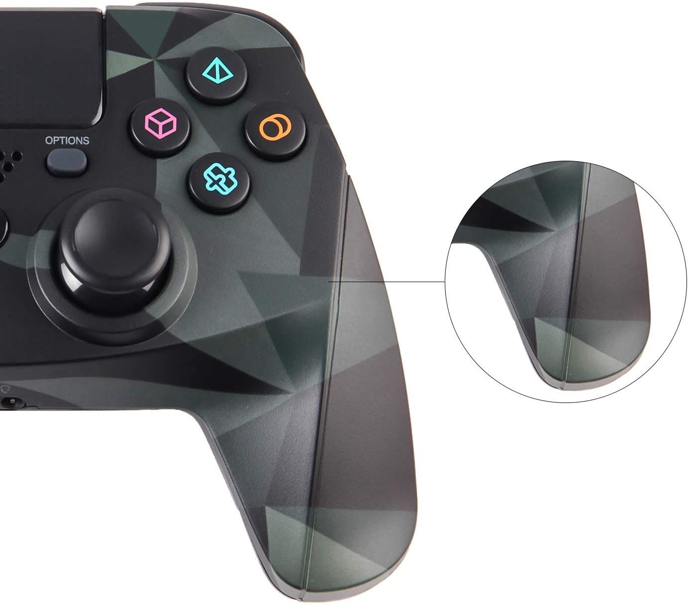 El Mando De Ps4 Tiene Microfono Controlador PS4 Sin Hilos Del Juego Para Playstation 4, Con La Palanca De  Mando Sixaxis, Bluetooth, Puerto De Carga USB Micro, Multi Touch Con Enlace  De La Superficie Táctil De 31,03 € |