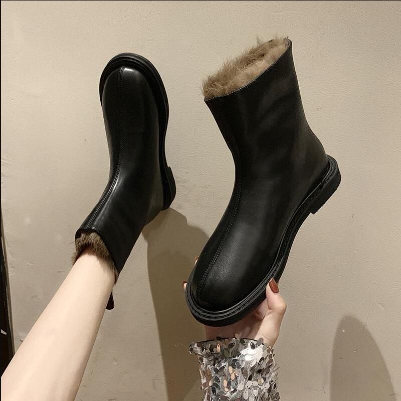 flat heel womens boots