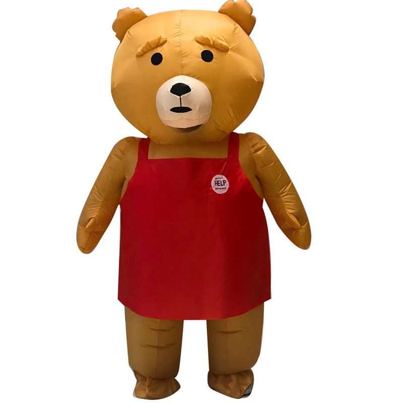 Adulto oso de peluche inflable traje animal anime hombres mujeres oso de peluche mascota disfraz de Adulto oso de peluche inflable traje animal anime hombres mujeres oso de peluche mascota disfraz de