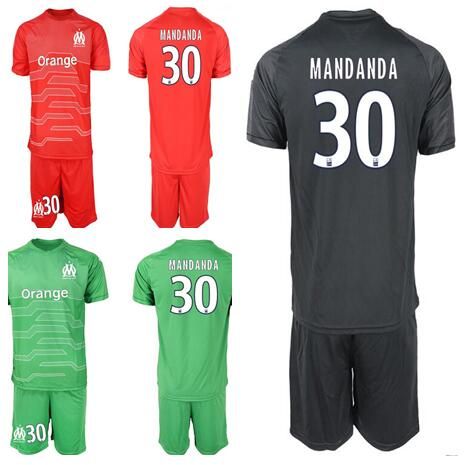 Acheter Pas Cher Maillot De Football Olympique De Marseille 18 19 Mandanda 30 Pele De Gardien De But Marseille Du 16 42 Fr Dhgate