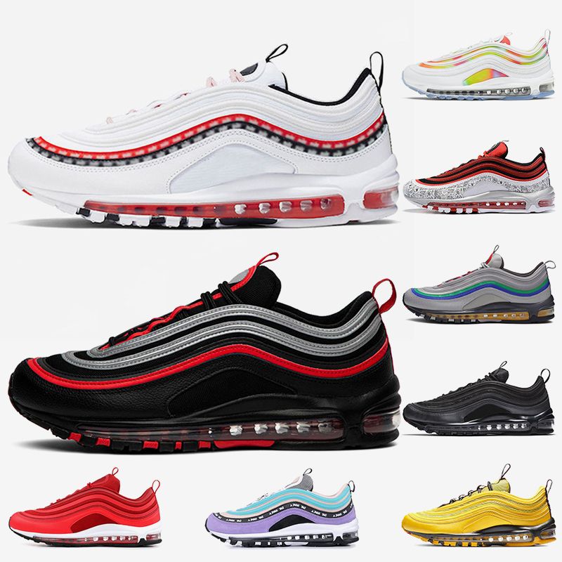 Nike Air Max 97 Reflectante Bred 2020 Para Hombre De La Moda De Las Mujeres  Zapatos Triple Blanco Negro Tienen Entrenadores Del Día Zapatillas De  Deporte Corrientes Por Brand_shopping, 22,29 € | Es.Dhgate.Com