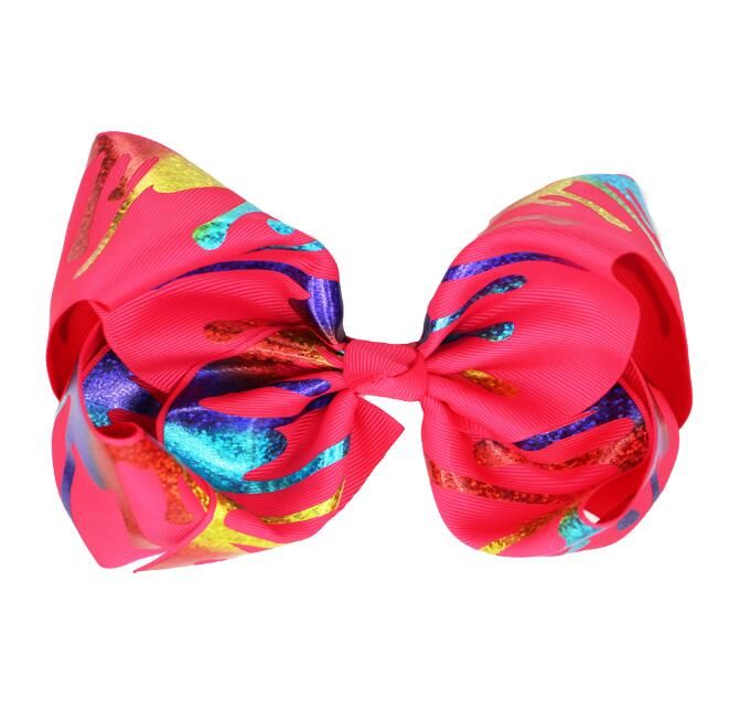 8/" Hair Bows Hairgrips Kids Hair Accessories Ribbon Hair Bow Hair Clips For Girl