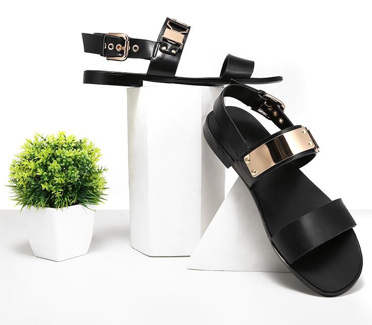 seaside sandalias pretas