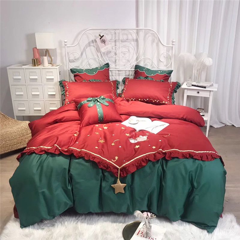 girls christmas bedding
