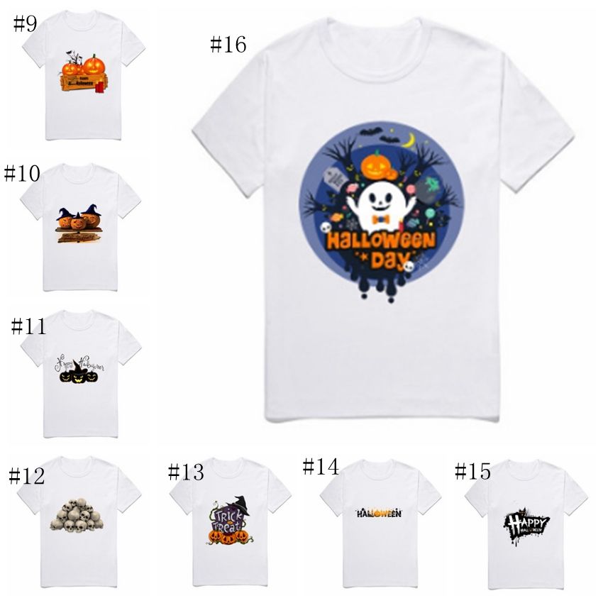 Ropa De Diseño Para Niños Camisas De Halloween Para Niños Camisetas De Algodón Para Niñas Pequeñas Camisetas De Manga Corta Niños Camisetas De Calabaza 38 Diseños DW4114 3,02 € | DHgate