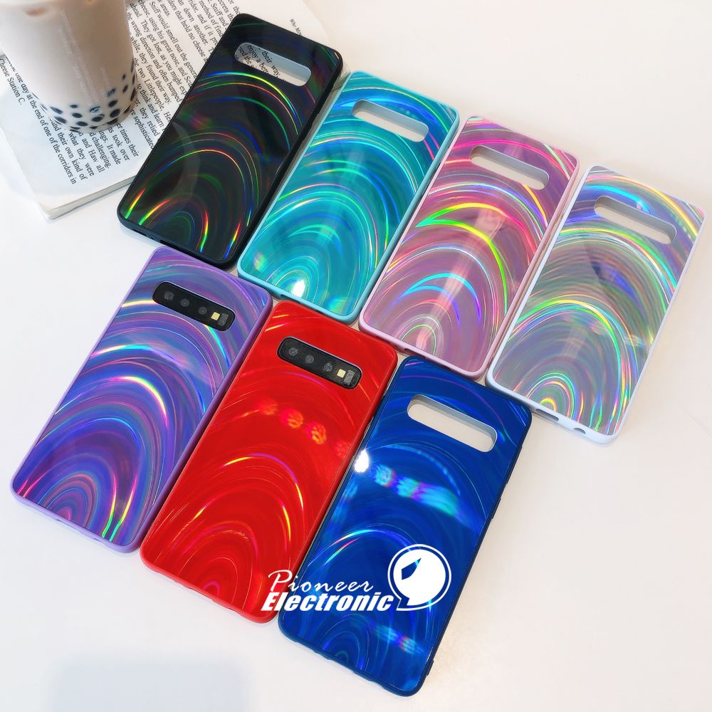 Glitter Shining Rainbow Jelly Colorful Luxury Design PC Case Cover Back