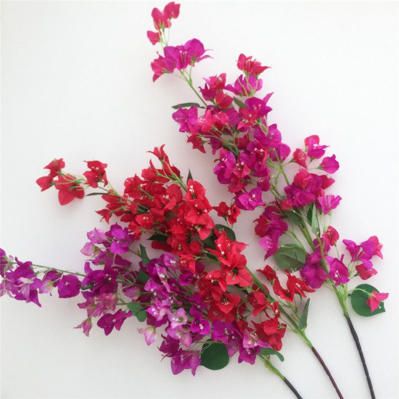 2021 Artificial Bougainvillea Stems Silk Bougainvillea Spectabilis Flower Tree Branches Pink Red White Rose Red Fuchsia For Wedding Centerpieces From Xiaorong2010 3 78 Dhgate Com