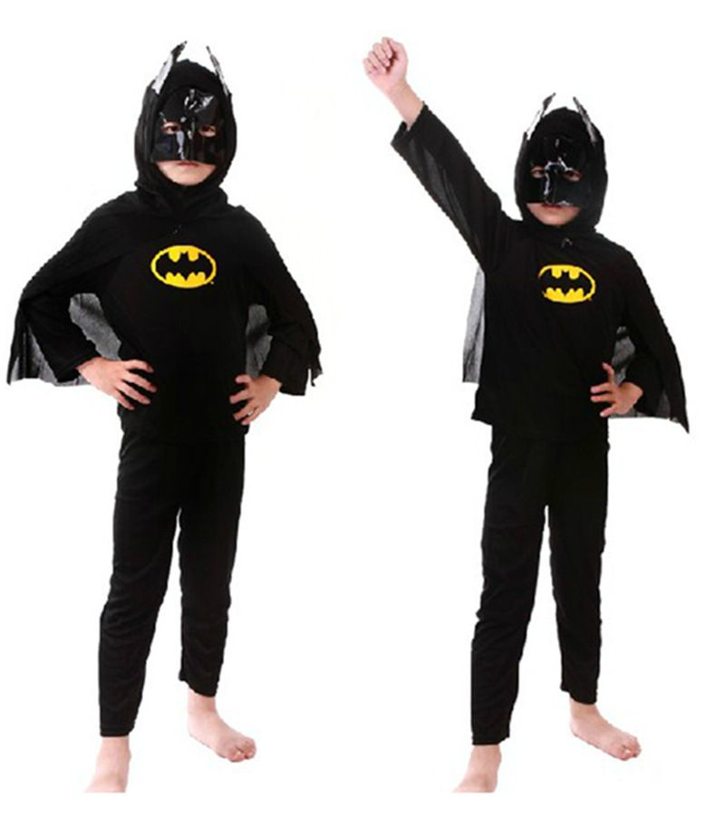 Spider Man Superman Batman Zoro Costume Set Halloween For Kids Boys Cosplay New