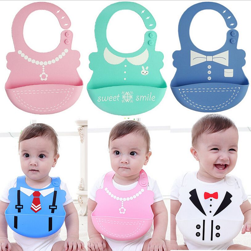 JT/_ Newborn Toddler Infant Baby Boy Girl Cartoon Bibs Waterproof Saliva Towel