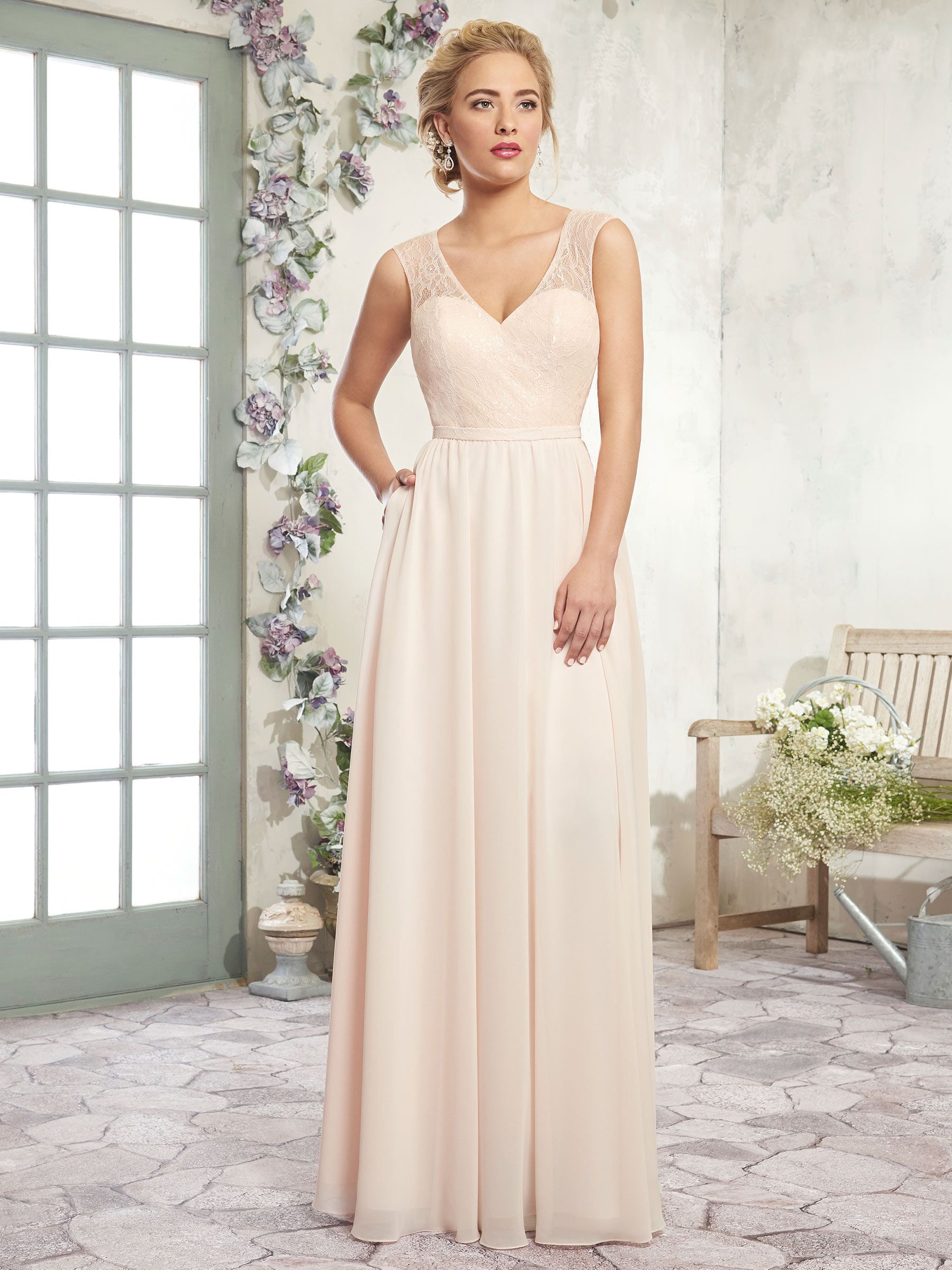 grey chiffon dress bridesmaid