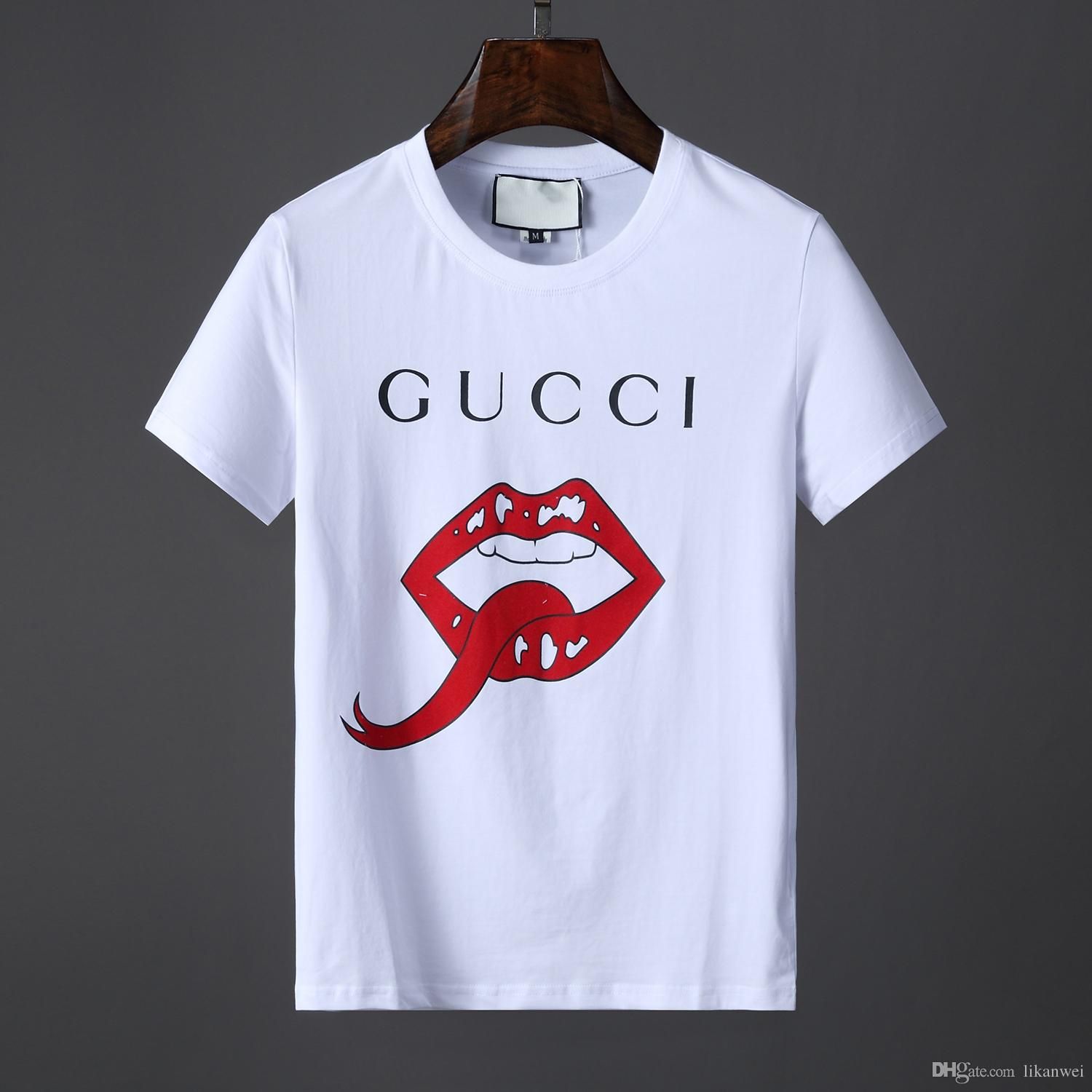 gucci shirt with lips