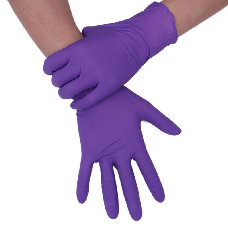 50/100PCS purple Disposable Gloves Latex Dishwashing Kitchen Work