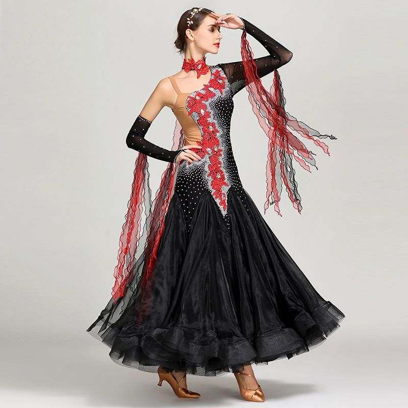 Acquistare Abito Da Ballo Standard Nero Donna Ballo Da Sala Abiti Da  Competizione Abiti Da Ballo Donna Abito Da Ballo Moderno Costume Da Valzer  Economico | Consegna Veloce E Qualità | DHgate Italy