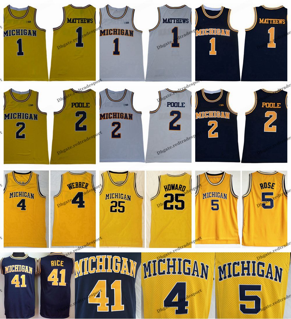juwan howard michigan jersey