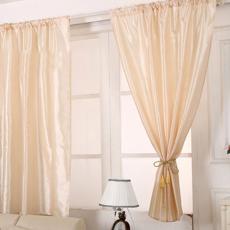 2019 Modern Blackout Curtains For Window Solid Color Short