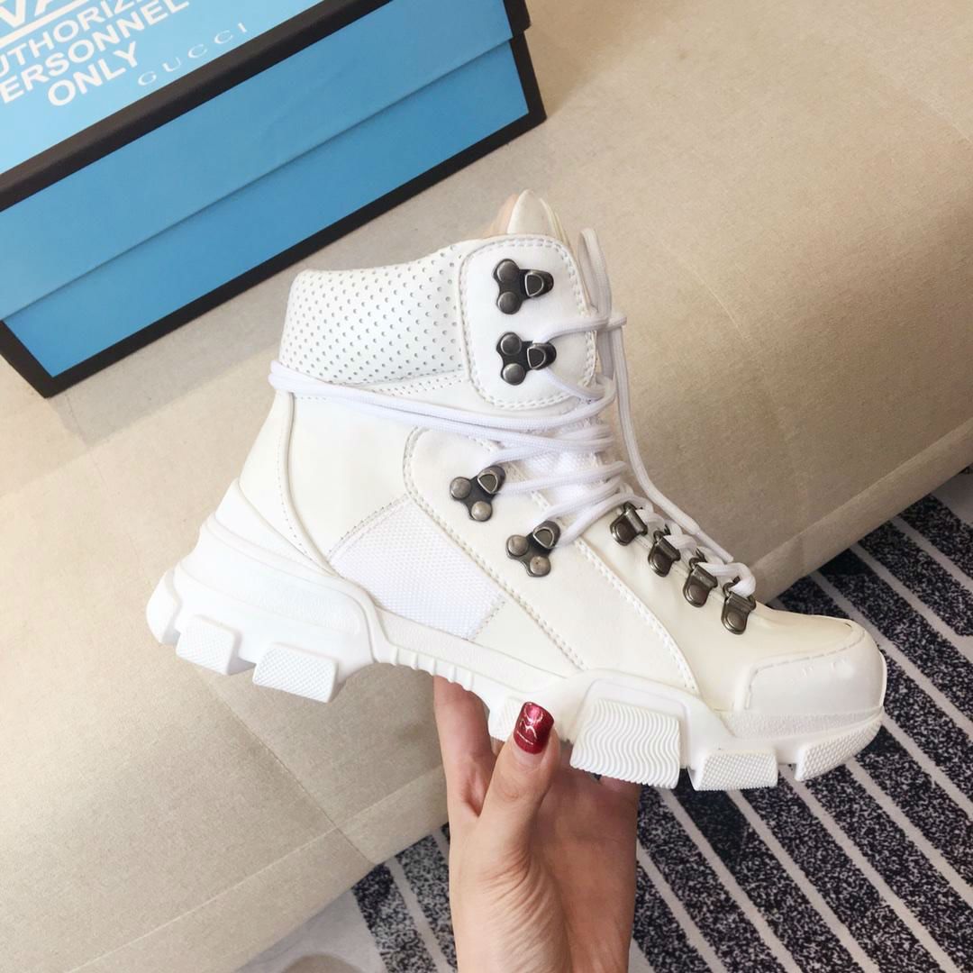 leather sneaker boots womens