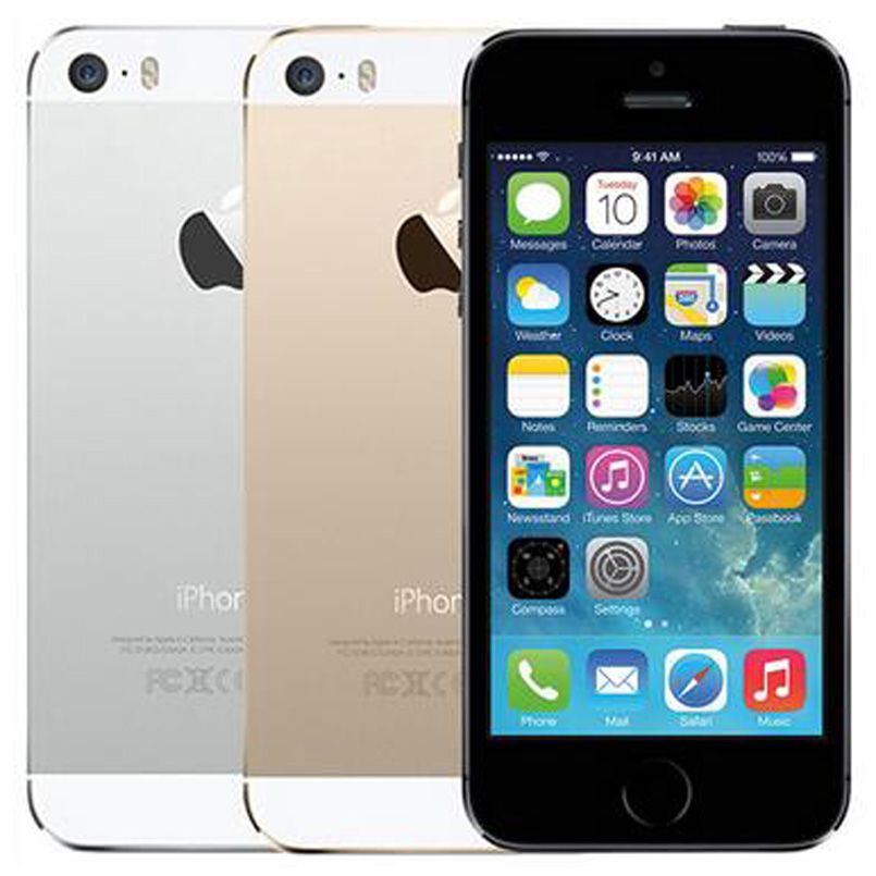 Восстановленный оригинальный Apple iPhone 5S отпечатков пальцев 4,0 дюйма 1 ГБ оперативной памяти 16 ГБ 32 ГБ 64 ГБ двухъядерный iOS A7 8.0 MP 4G Lte мобильный телефон бесплатно DHL 5 шт.