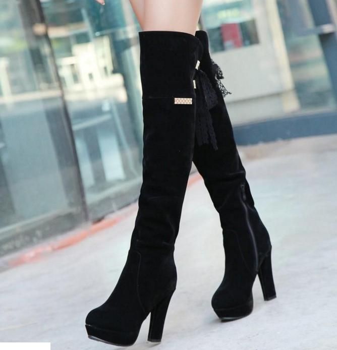 Botas Largas Negras Tacon Grueso Discount Sale, UP TO 62% OFF |  lavalldelord.com