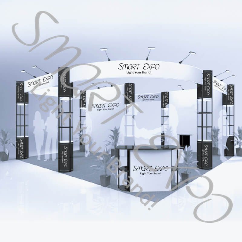 2020 Large 20ft 20ft Modular Exhibition Booth Display System