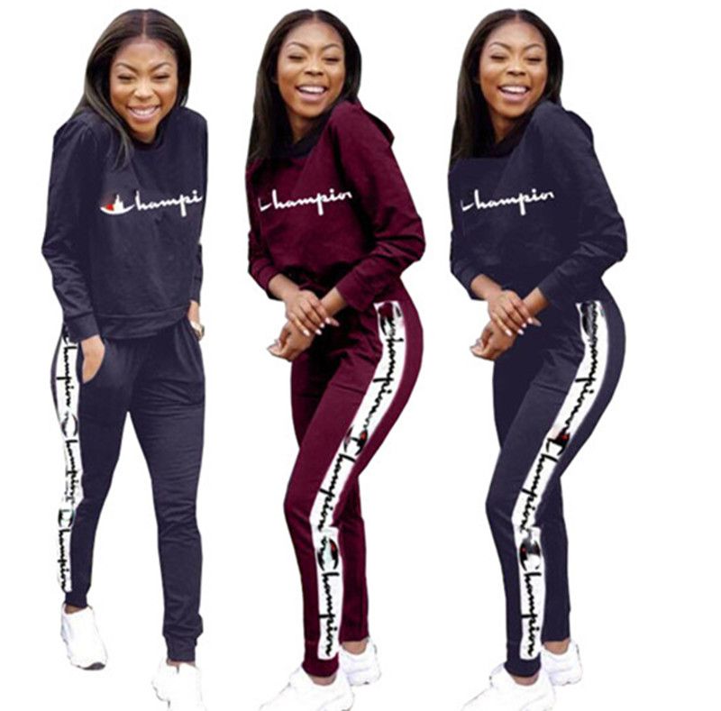 champion heritage hoodie and jogger set womens