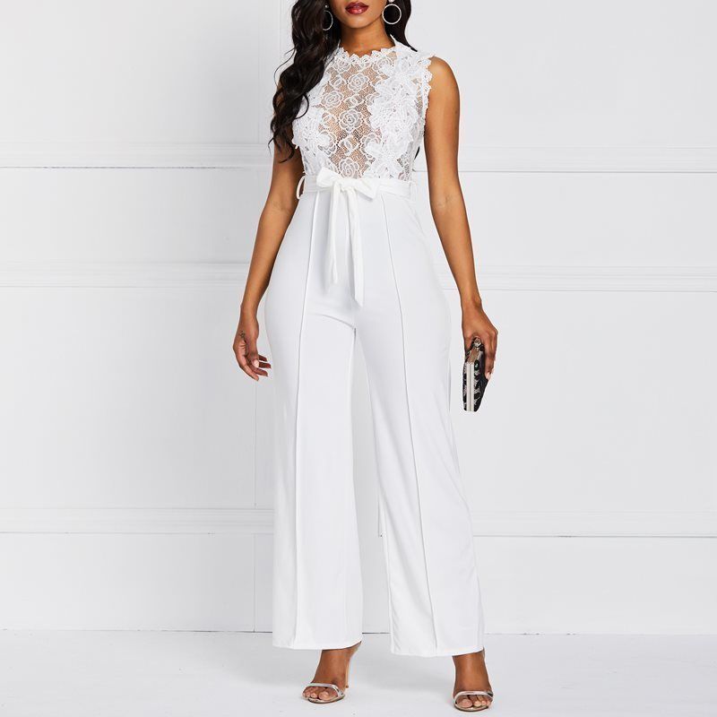 white jumpsuit with bow