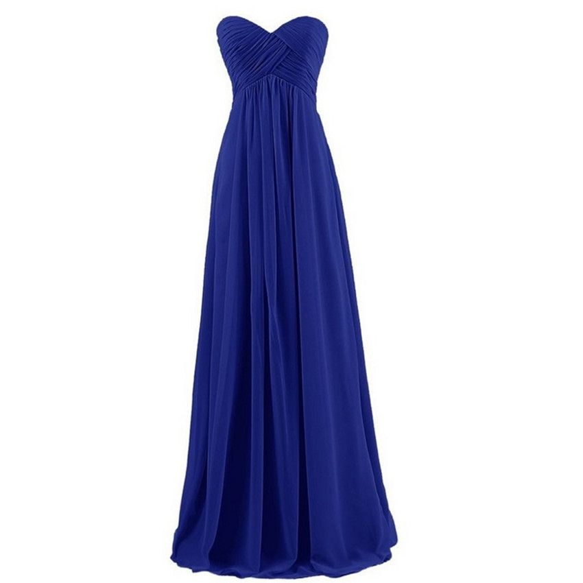 royal blue long dress for wedding