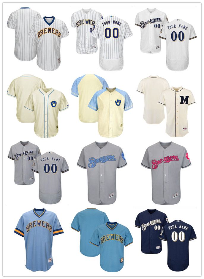 custom milwaukee brewers jersey