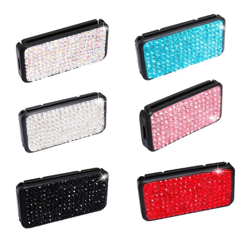 Celan 2019 Car Seat Belt Adjuster Bling Crystal Rhinestones Seatbelt Clips Auto Shoulder Neck Strap Positioner Locking Clip for Adults,Kids,Women /& Short People Black