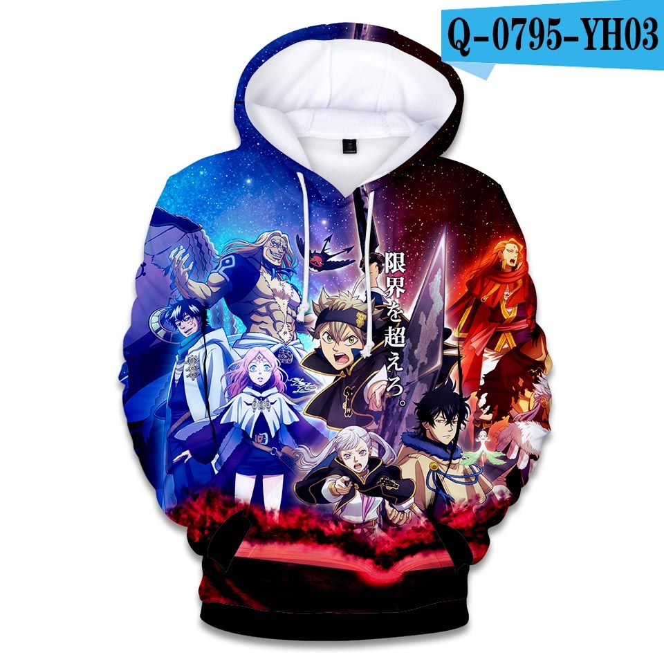 black clover asta moletom com capuz