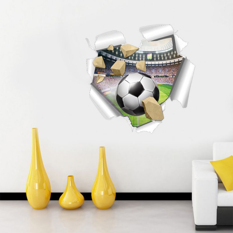 Compre Disparar Futbol A Traves De Pegatinas De Pared Para La