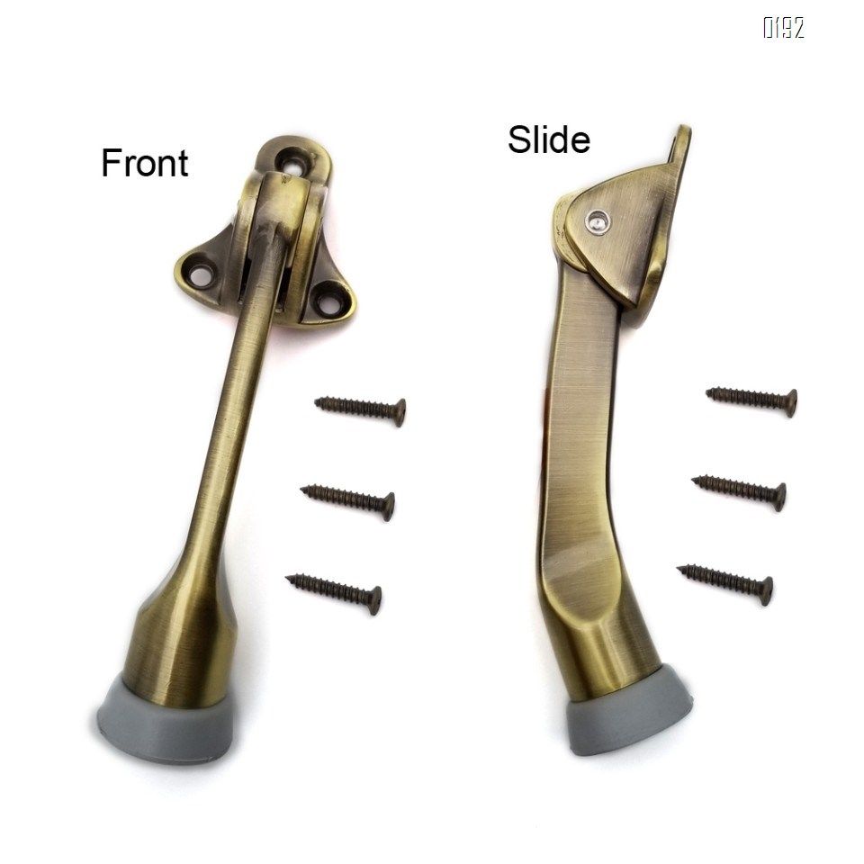 2019 5 Inch Door Stopper Hinge Metal Kickdown Door Stop Door Kickstand With Non Slip Rubber Tip For Heavy Garage From Deerhardware 2 02 Dhgate Com