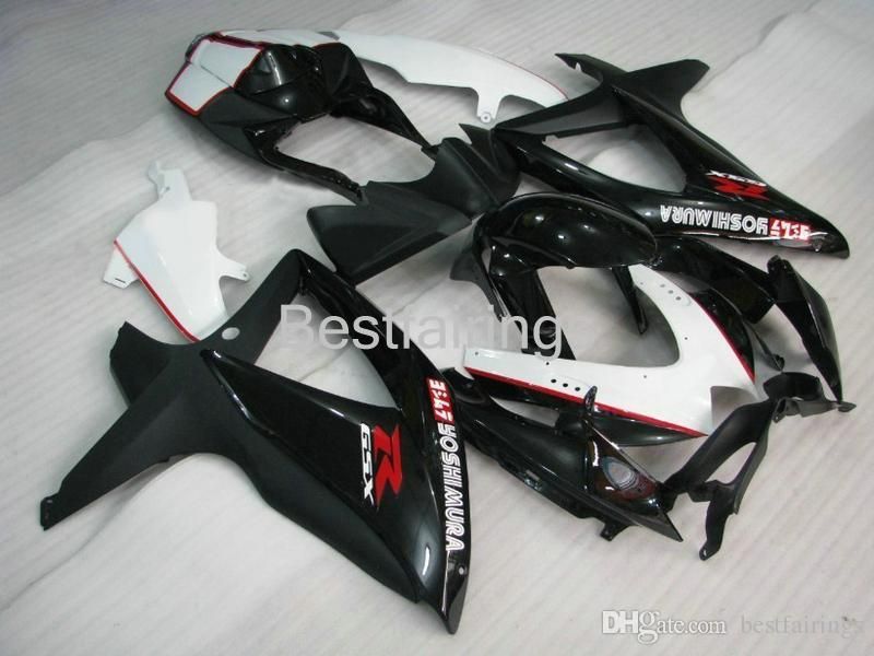 Black White OEM Fairing Kit For SUZUKI GSXR600 GSXR750 2008 2009 2010 Fairings GSXR 600 750 08