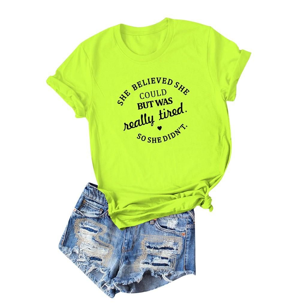 neon t shirt women