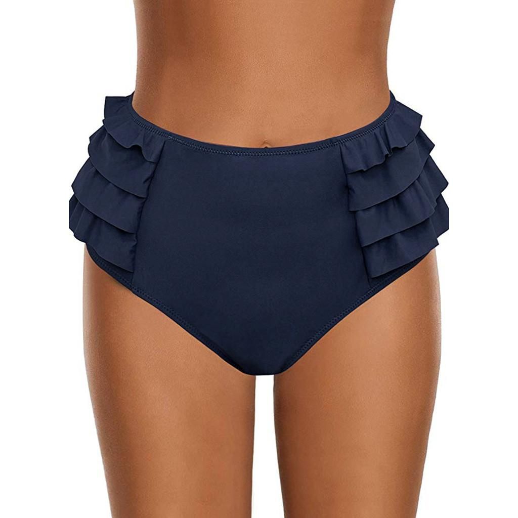 high waisted thong swim bottoms