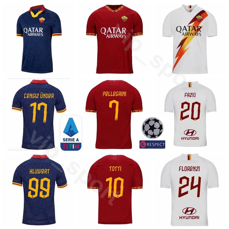 2020 AS Roma FC Soccer 10 TOTTI Jersey 