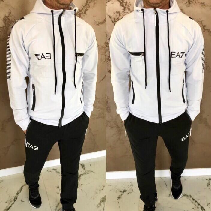 armani tracksuit set mens